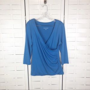 Soft Surroundings | Crossover Ruched Tee